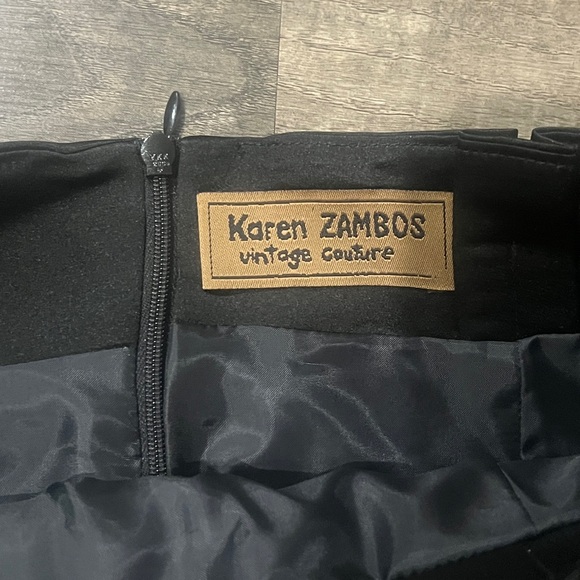 Karen Zambos Classic Black Pencil Skirt - Picture 2 of 4